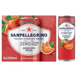 Tesco San Pellegrino Sparkling Zero Blood Orange 6x330ml offer