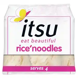 Tesco itsu rice noodles 180g offer