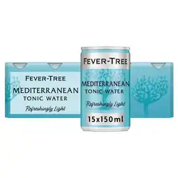 Tesco Fever Tree Light Mediterranean Tonic Water 15X150ml offer