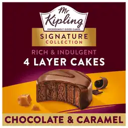 Tesco Mr Kipling Signature Collection Layer Cakes - Chocolate & Caramel 4 Pack offer