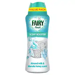 Tesco Fairy In-Wash Scent Booster Almond Milk & Manuka Honey 420g offer