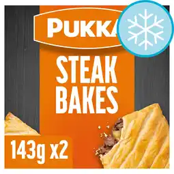 Tesco Pukka 2 Steak Bakes 286g offer