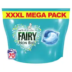 Tesco Fairy Non Biological Washing Pods 70 Washes 1617g offer