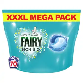 Tesco Fairy Non Biological Washing Pods 70 Washes 1617g offer