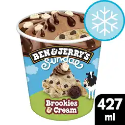 Tesco Ben & Jerry's Sundae Brookies & Cream 427ml offer