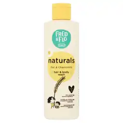 Tesco Fred & Flo Naturals Hair & Body Wash - Oat & Chamomile 250ml offer