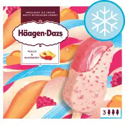 Tesco Haagen-Dazs Peach & Raspberry Ice Cream Stick Bar 3x80ml offer