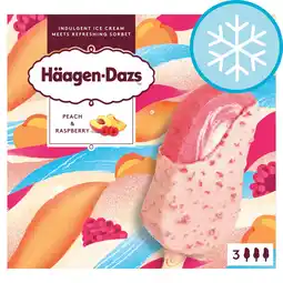 Tesco Haagen-Dazs Peach & Raspberry Ice Cream Stick Bar 3x80ml offer