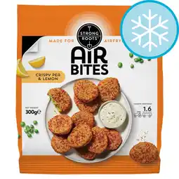 Tesco Strong Roots Air Bites Crispy Pea & Lemon 300g offer