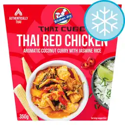 Tesco Kitchen Joy Thai Red Chicken Aromatic Coconut Curry with Jasmine Rice 350g offer
