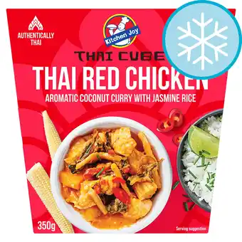 Tesco Kitchen Joy Thai Red Chicken Aromatic Coconut Curry with Jasmine Rice 350g offer