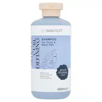 Tesco LEO BANCROFT SHAMPOO CURL DEFINING 400ml offer