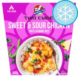Tesco Kitchen Joy Sweet & Sour Chicken with Jasmine Rice 350g offer