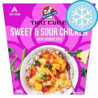Tesco Kitchen Joy Sweet & Sour Chicken with Jasmine Rice 350g offer