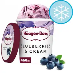 Tesco Haagen-Dazs Blueberries and Cream Ice Cream 460ml offer
