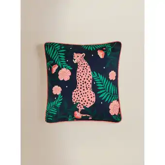 Asda George Home Garden Leopard Cushion offer