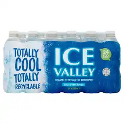 Tesco Ice Valley Still Spring Water 24 x 500ml offer