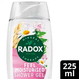Tesco Radox Chamomile & Oat Feel Moisturised Shower Gel Body Wash 225ml offer