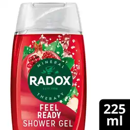 Tesco Radox Pomegranate & Apple Feel Ready Shower Gel Body Wash 225ml offer