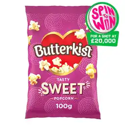Tesco Butterkist Cinema Sweet Popcorn 100G offer