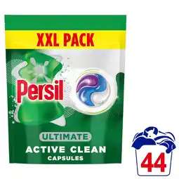 Tesco Persil Ultimate Active Clean Laundry Washing Capsules 44 Washes 928g offer