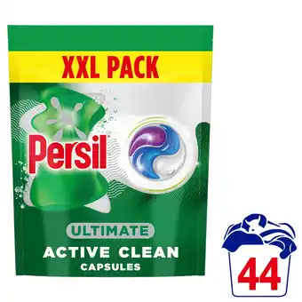 Tesco Persil Ultimate Active Clean Laundry Washing Capsules 44 Washes 928g offer