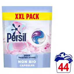 Tesco Persil Pure Heaven Scent Non Bio Laundry Washing Capsules 44 Washes 928g offer