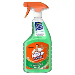 Tesco Mr Muscle Platinum Window & Glass 750Ml offer