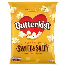 Tesco Butterkist Sweet & Salted Popcorn 100G offer
