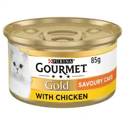 Tesco Gourmet Gold Savoury Cake Cat Food With Chicken 85G offer