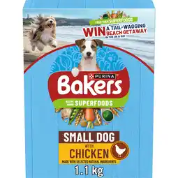 Tesco Bakers Small Dog Food Chicken & Vegetables 1.1Kg offer