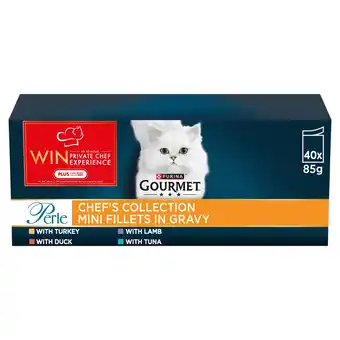 Tesco Gourmet Perle Cat Food Chef Collection 40X85g offer