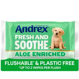 Tesco Andrex Fresh & Soothe Moist Toilet Tissue Flushable* 36 Hygiene Wipes offer