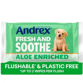Tesco Andrex Fresh & Soothe Moist Toilet Tissue Flushable* 36 Hygiene Wipes offer