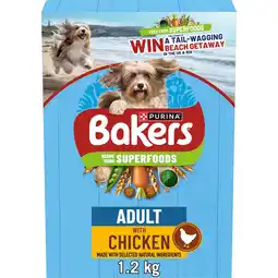 Tesco Bakers Dog Food Chicken And Vegetables 1.2Kg offer