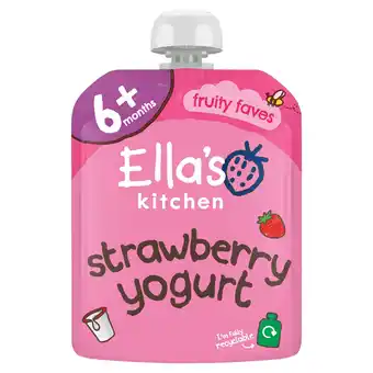 Tesco Ella's Kitchen Greek Yogurt Strawberry 90G offer
