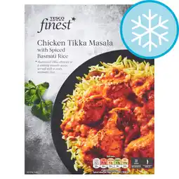 Tesco Tesco Finest Chicken Tikka Masala with Spiced Basmati Rice 400g offer