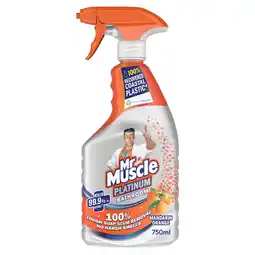 Tesco Mr Muscle Platinum Bathroom Mandarin Orange 750Ml offer
