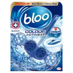 Tesco Bloo Colour Active+ Bleach Rim Block 50g offer