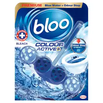 Tesco Bloo Colour Active+ Bleach Rim Block 50g offer