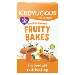 Tesco Kiddylicious Fruity Bakes - Peach & Banana 6x22g offer