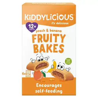 Tesco Kiddylicious Fruity Bakes - Peach & Banana 6x22g offer