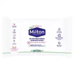 Tesco Milton Antibacterial Surface Wipes 30 Pack offer
