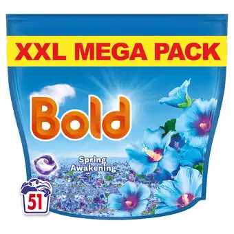 Tesco Bold All in One Washing Liquid Pods Spring Awakening 51 washes 999.6g offer