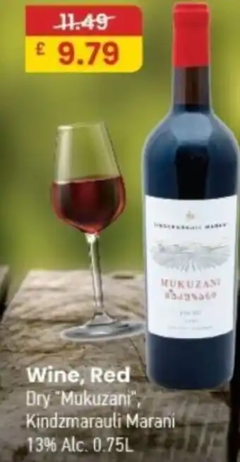 MyMINIMIX Wine, Red Dry "Mukuzani", Kindzmarauli Marani 13% Alc. offer