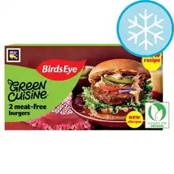 Tesco Birds Eye 2 Green Cuisine Meat Free Burgers 209g offer