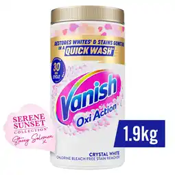 Tesco Vanish Oxi Action Crystal White Powder 1.9kg offer
