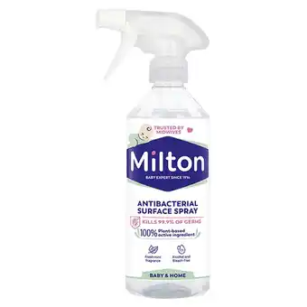 Tesco Milton Antibacterial Surface Spray 500Ml offer