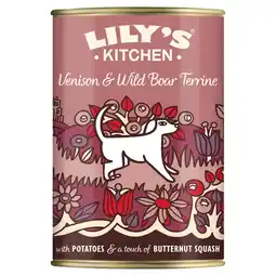 Tesco Lily's Kitchen Dog Food Venison & Wild Boar Terrine 400g' offer