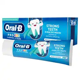 Tesco Oral-B Pro Kids Toothpaste Ages 6 months - 6 Years 50ml offer